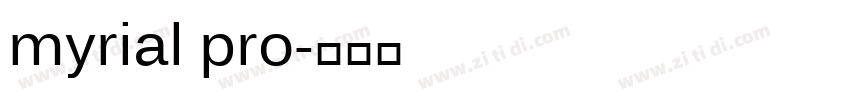 myrial pro字体转换